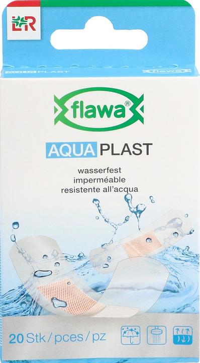 Produktbild Flawa Aqua Plast Pflasterstrips wasserfest 2 Grössen 20 Stk (20 x)