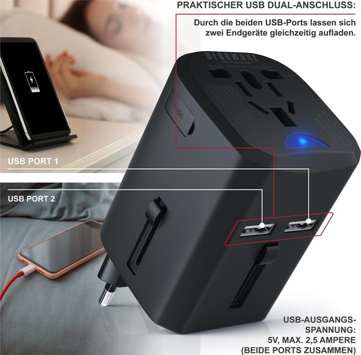 Produktbild Bearware Universal Reisestecker