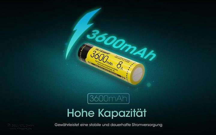 Immagine prodotto Nitecore Batteria Li-Ion 18650 - 3600mAh - NL1836HP