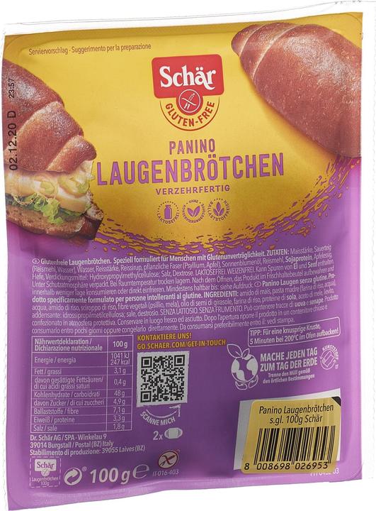 Produktbild Schär Laugenbrötchen (100 g)