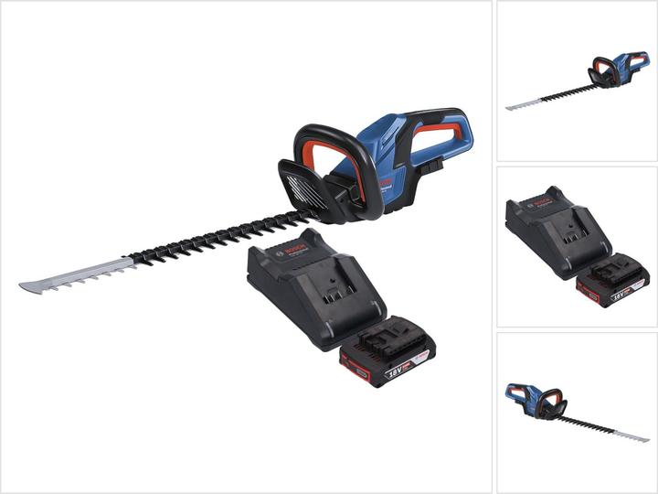 Productafbeelding Bosch Professional Bosch GHE 18V-60 Professionele accu heggenschaar 18 V 60 cm borstelloos + 1x oplaadbare accu 2.0 Ah (Draadloze heggenschaar)