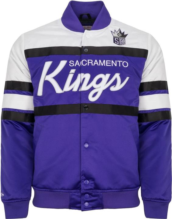 Mitchell & Ness M&N Heavyweight Satin Jacke - SCRIPT Sacramento Kings - XL (XL)