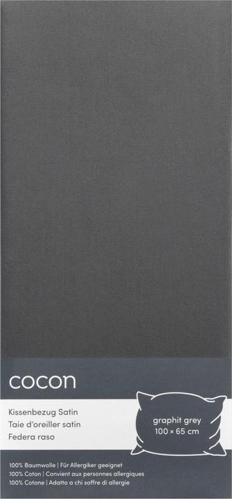Cocon Federa in raso (Copricuscino, 65 x 100 cm)