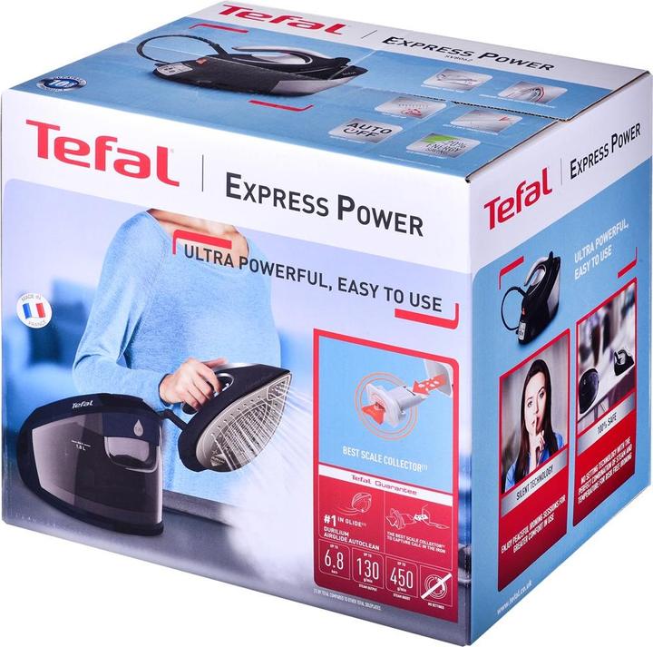 Actual product image Tefal SV806 1.8 L Durilium AirGlide Autoclean soleplate Black, Silver (2800 W, 450 g/min)