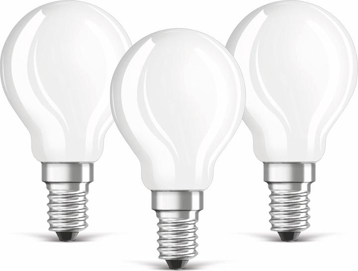 Produktbild Osram Led Base Classic P (E14, 4 W, 470 lm, 3 x, E)