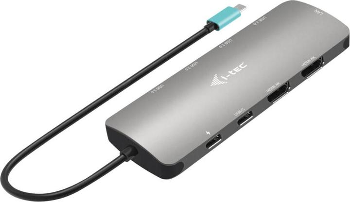 Immagine prodotto i-tec USB-C Metal Nano Dock 2x HDMI 1x GLAN 2x USB 3.2 2x USB 2.0 1x USB-C 3.2 Gen.1 Data 1x USB-C 1 (USB-C, 2 Porti)