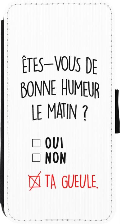 Image du produit PhoneLook Coque Wallet noir Bonne humeur matin (Apple iPhone 7)