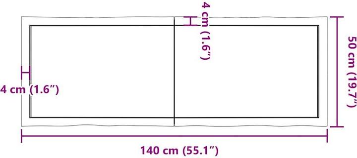 Image du produit VidaXL Aneta (140 x 50 x 6 cm)