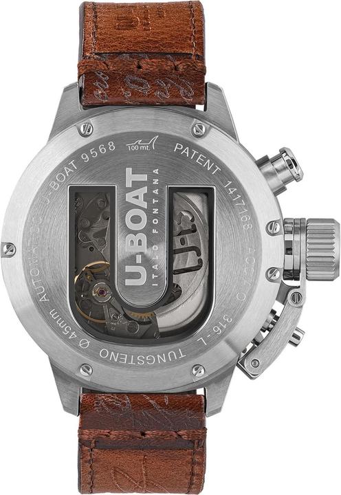 Produktbild U-Boat 9568 Classico 45 mm Tungsteno CAS 2 Herrenuhr 10ATM (Chronograph, 45 mm)