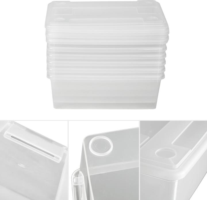 Produktbild tectake Aufbewahrungsboxen (33 x 23 x 12 cm, 9 l)