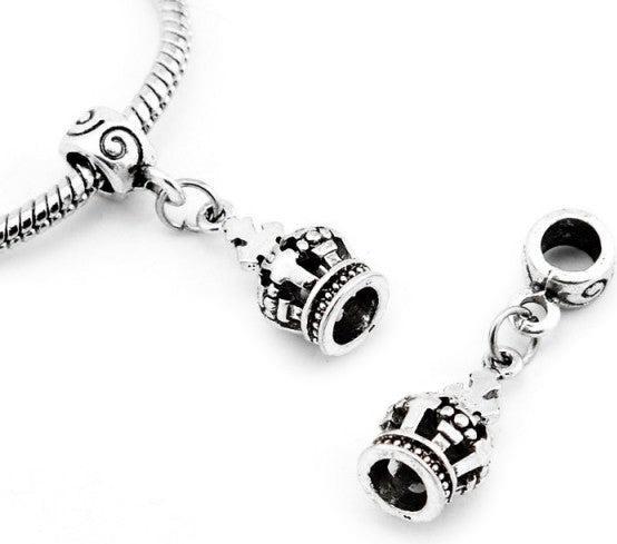 Produktbild Hermex Krone Queen Charm Anhänger für Armband - Silbrig (Versilbertes Material und edle Kupferlegierung)