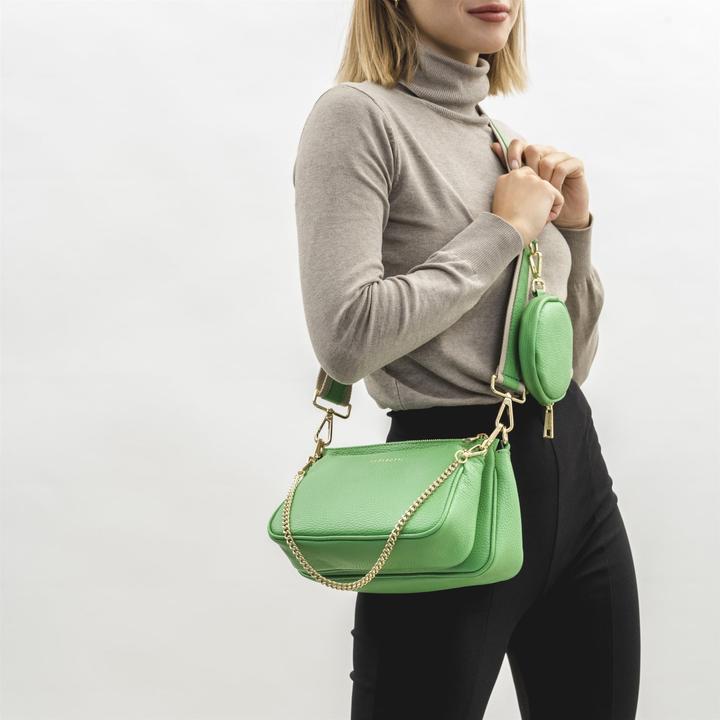 Actual product image Lazarotti Milano Leather shoulder bag 23 cm