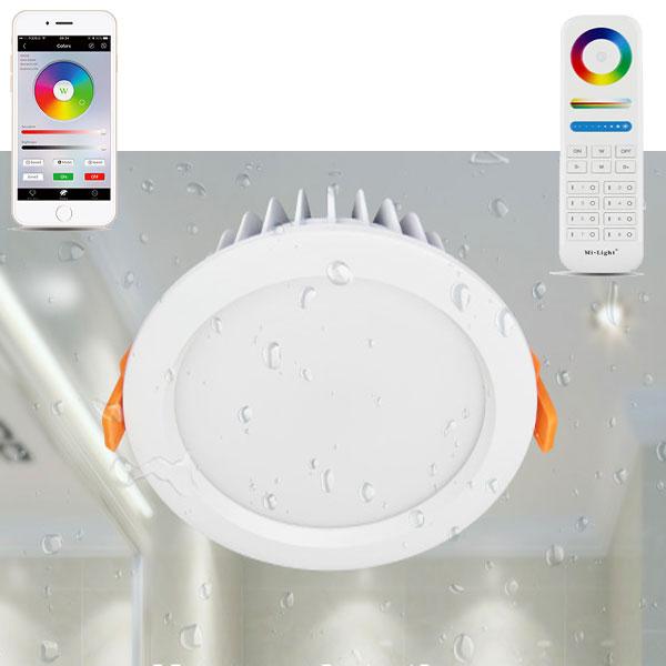 Image du produit Milight Spot LED encastrable Smart 6W RGB+KW/WW IP54 (500 lm)