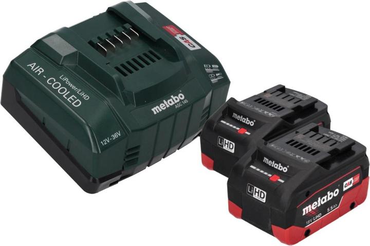 Produktbild Metabo Basis Set 2x LiHD Akkupack 18 V 5,5 Ah Li-Ion Akku CAS System ( 685122380 ) + ASC 145 Ladeger (18 V)