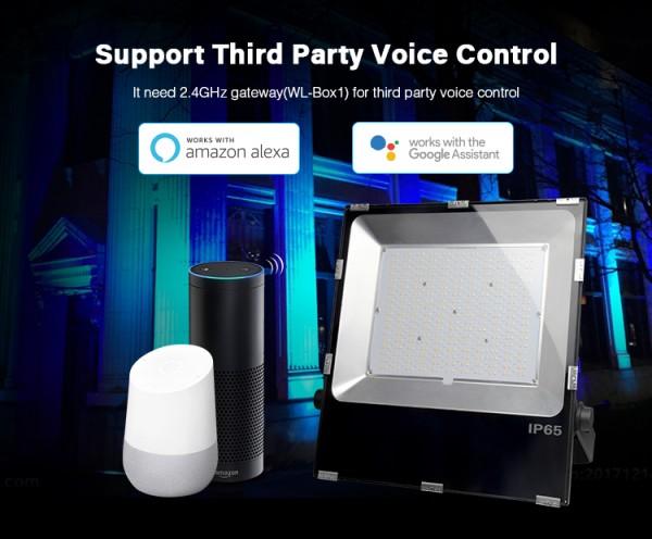 Immagine prodotto Milight Proiettore LED professionale RGBW da 200W IP65 con telecomando (17000 lm, IP65)