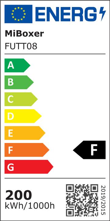 Label énergétique Milight Projecteur professionnel à LED RGBW sans fil 200W IP65 (17000 lm, IP65)