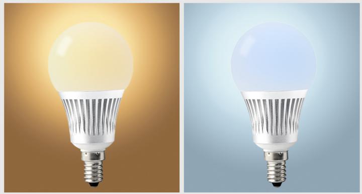 Actual product image Milight LED bulb E14 RGB+KW/WW 5W (E14, 5 W, 450 lm, 1 x, F)