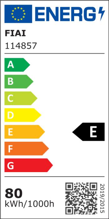 Label énergétique Isoled LED Office Lampadaire PRO 40W+40W 4000K argent dimmable (5500 lm)