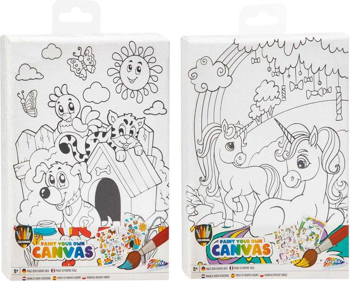 Actual product image Grafix Canvas to paint assorted