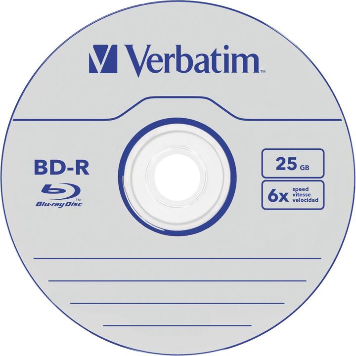 Actual product image Verbatim 1x50 BD-R Blu-Ray 25GB 6x Speed Datalife No-ID Cakebox (50 x)