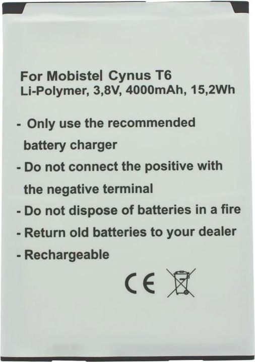 Image du produit AccuCell Batterie MOBISTEL Cynus T6, BTY26187