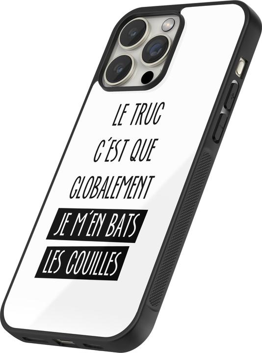Image du produit PhoneLook Coque Silicone rigide noir Le truc globalement bats les couilles (Apple iPhone 12 Pro Max)