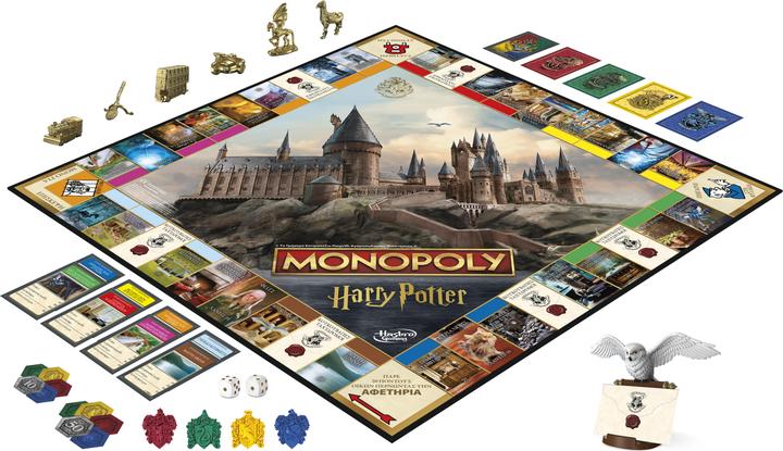 Actual product image Hasbro Gaming Monopoly Harry Potter Edition Board Game, Family Games for 2 to 6 Players, Ages 8+ (Multilingual, Greek)