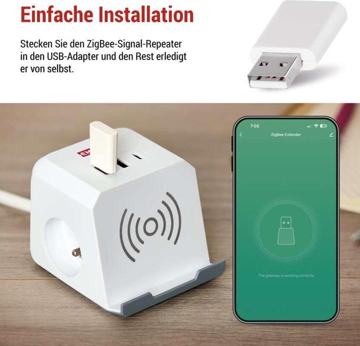 Actual product image Emos GoSmart signal extender IP-2213Z for ZigBee gateway