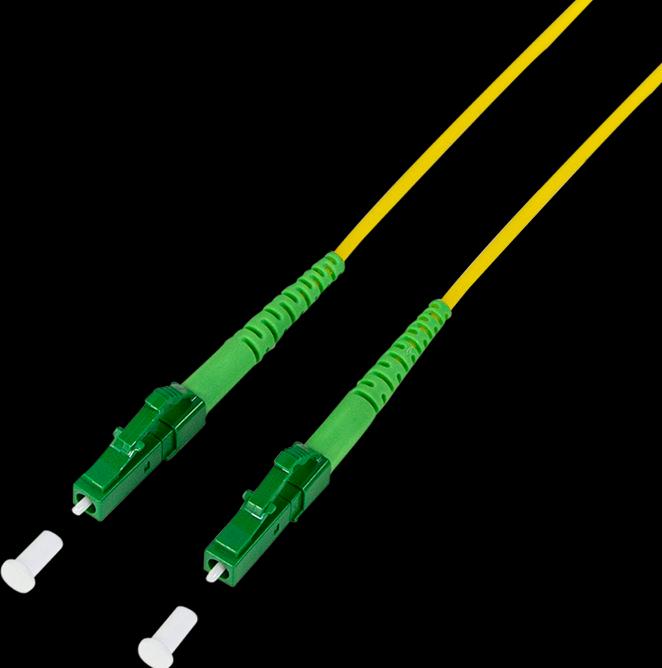 Actual product image LogiLink Fibre optic patch cable, 2x LC simplex, OS2, 10 m, yellow LC simplex plug (CAT6, 10 m)