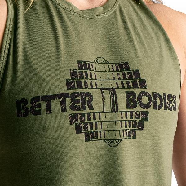 Actual product image Better Bodies Empire Loose Racerback Washed Green (S)