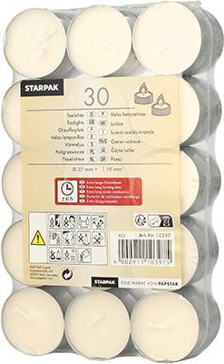 Image du produit Papstar Bougies chauffe-plat - avec une longue durée de combustion h (30 pcs)