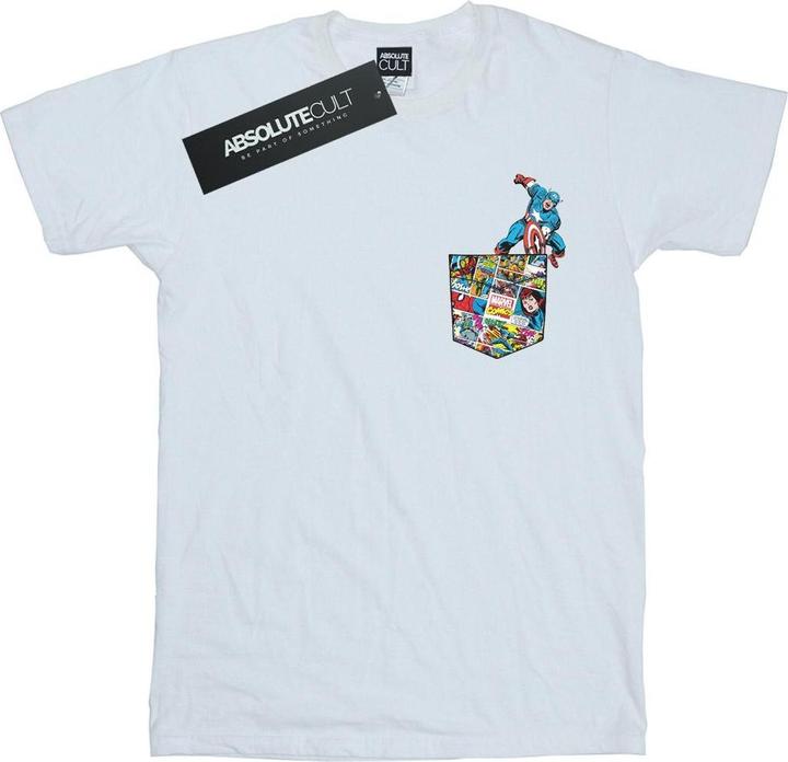 Produktbild Captain America Faux Pocket TShirt (XL)