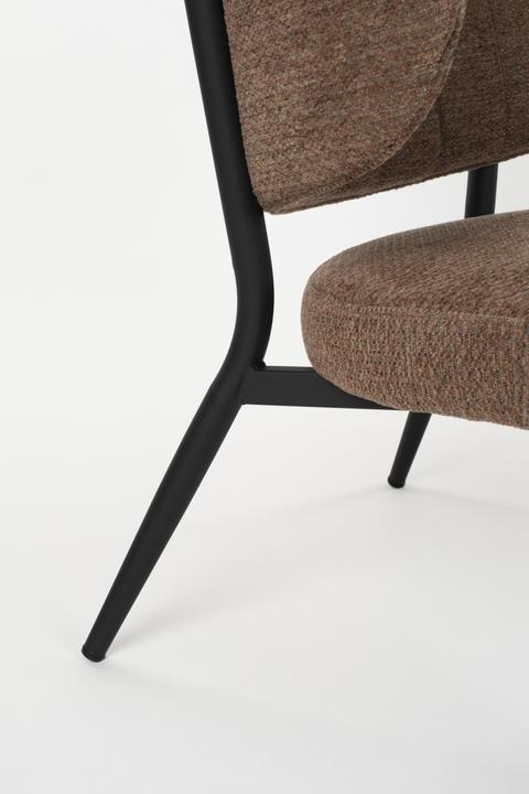 Produktbild Zuiver Sanne Lounge Chair Orange Grey