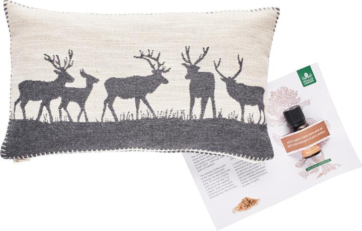 Nature's Design Arvenkissen Hirschfamilie (20 x 35 cm) (35 x 20 cm)