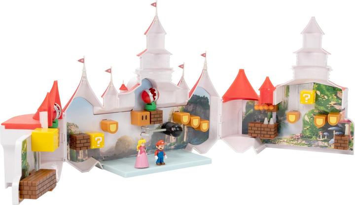 Immagine prodotto Jakks Pacific Super Mario Movie - Mini mondo DLX Castello di Peach (417154)