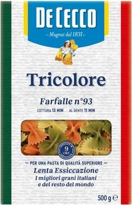 Immagine prodotto De Cecco Farfalle tricolore (500 g)