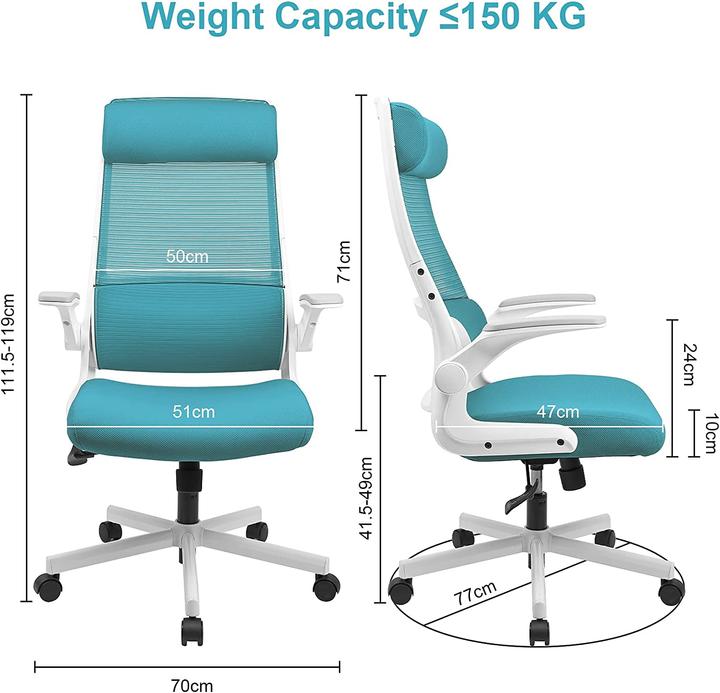 Actual product image Melokea Computer Swivel Chair, Blue