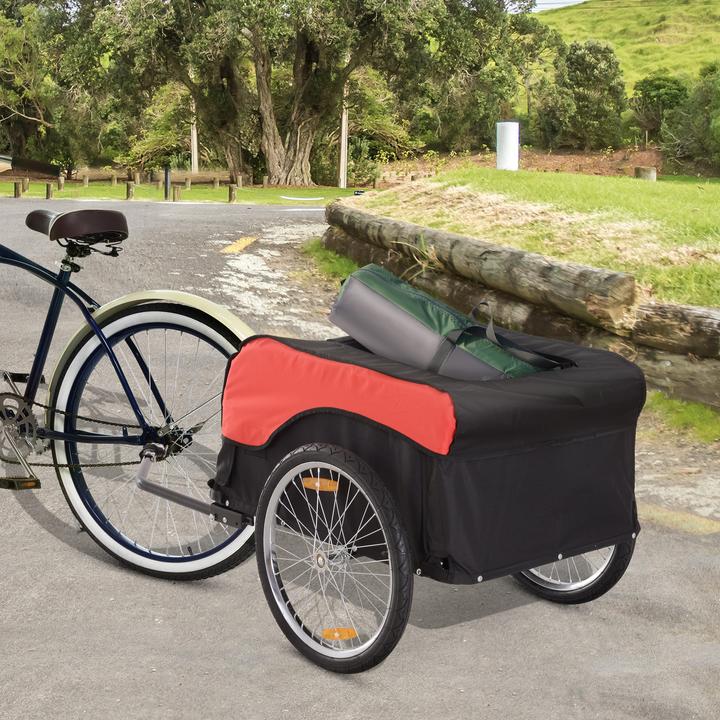 Actual product image Homcom Bicycle trailer with canopy