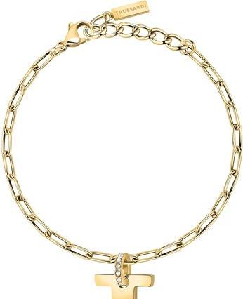 Produktbild Trussardi Stylish gold-plated bracelet with T-Logo crystals TJAXC24