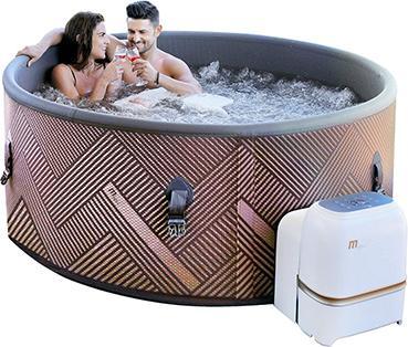 PureHaven aufblasbarer Whirlpool 173x173x70 cm für 6 Personen selbstreinigend inkl. Filterkatuschen (6 Pers.)