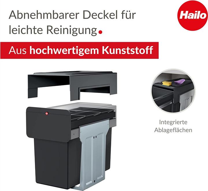 Produktbild Hailo EcoLine Design Trio L Einbausystem (30 l)