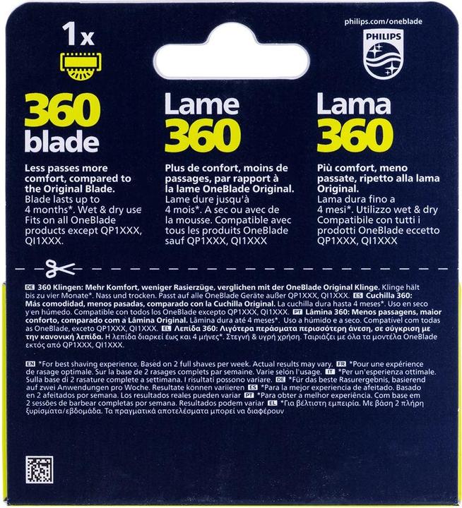 Actual product image Philips OneBlade blade 360 (1 x)