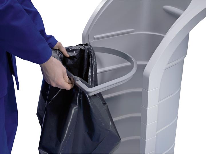 Actual product image Hailo ProfiLine WSB Design Plus XXXL, recyclables collector, 120 litres, silver (120 l)