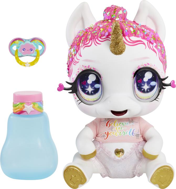 Immagine prodotto MGA Bambola unicorno Glitter Babyz - Arcobaleno bianco