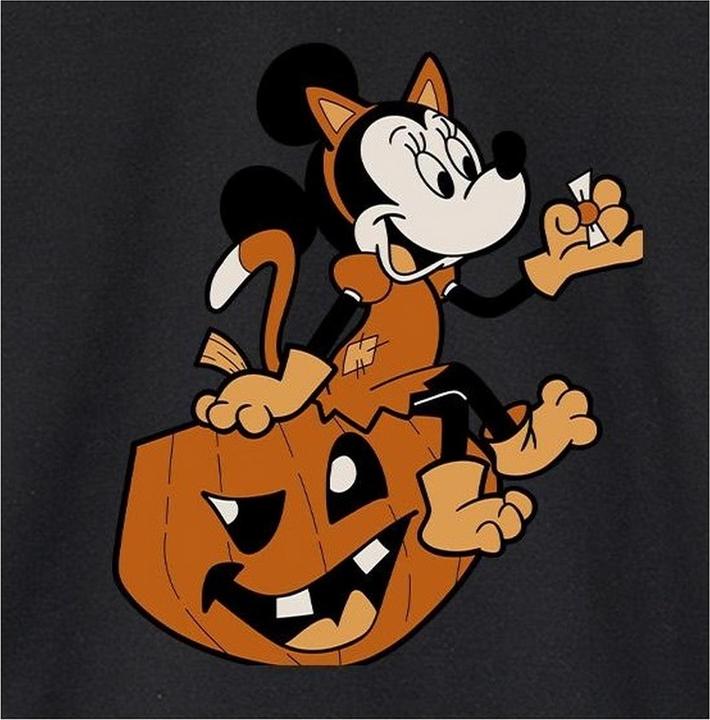 Actual product image Disney Womens/Ladies Minnie Mouse Cat Halloween Sweatshirt (4XL)