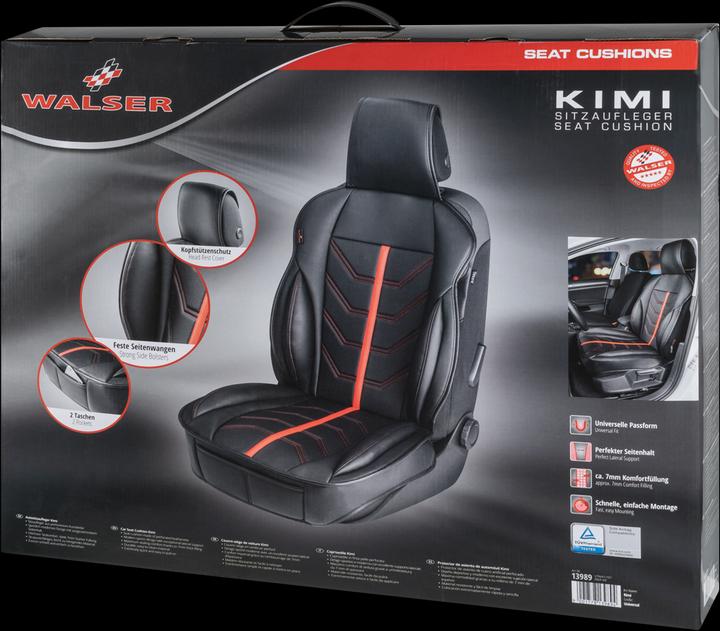 Image du produit Walser Housse de siège Kimi noir/rouge