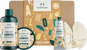 Actual product image Body Shop Nourish & Flourish Almond Milk Gift Box