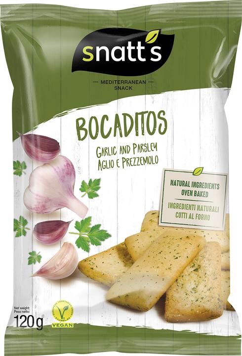 Actual product image Snatt's Bread snack - Garlic & Parsley (120 g)