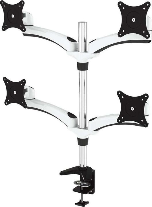 Image du produit Jenimage Support de bureau ME420TK - 4 moniteurs Inclinaison de -90 à +45 degrés Rotation de 180 degrés (Tables, 29")
