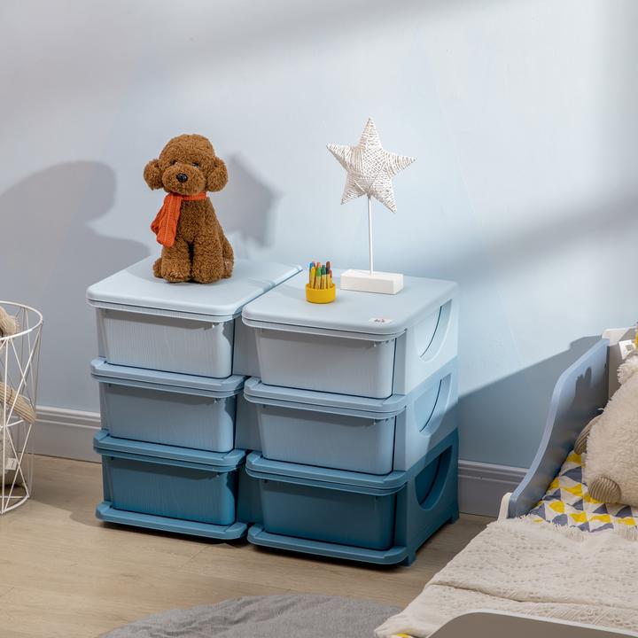 Produktbild Homcom Kinderschubladenschrank mit abgerundete Kanten